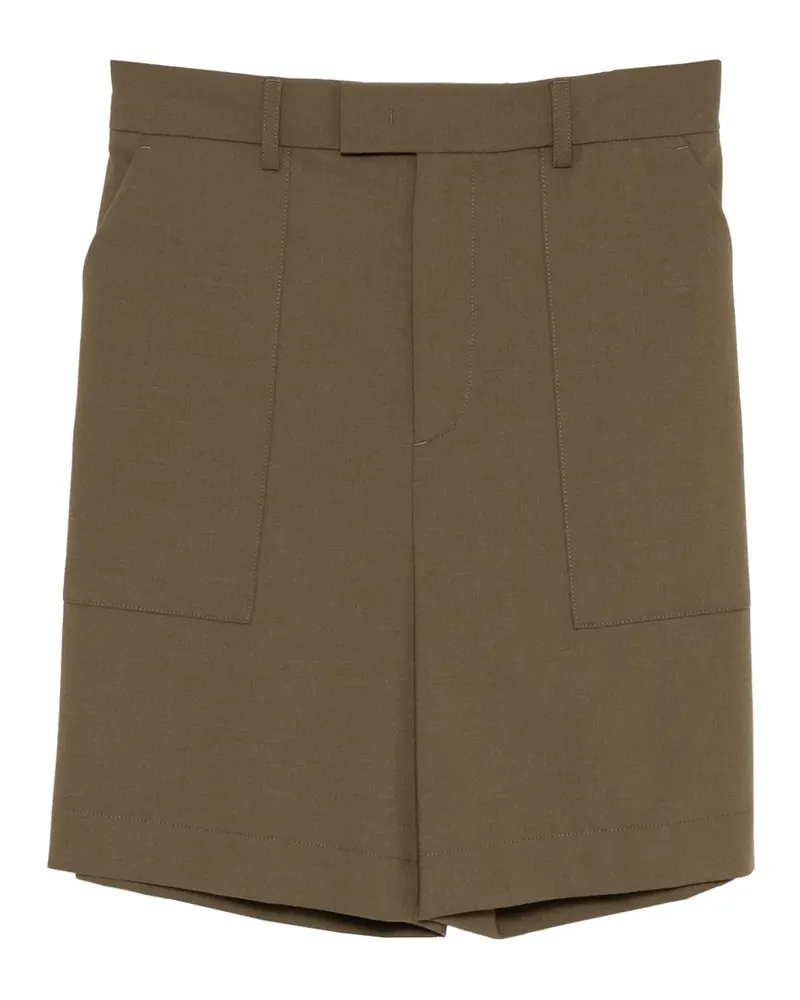 Moncler Klassische Shorts mit Logo - Grün Grün