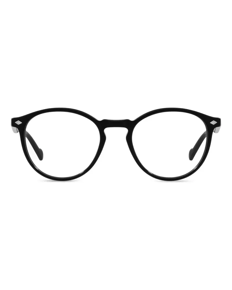 Vogue Brille mit rundem Gestell - Schwarz Schwarz