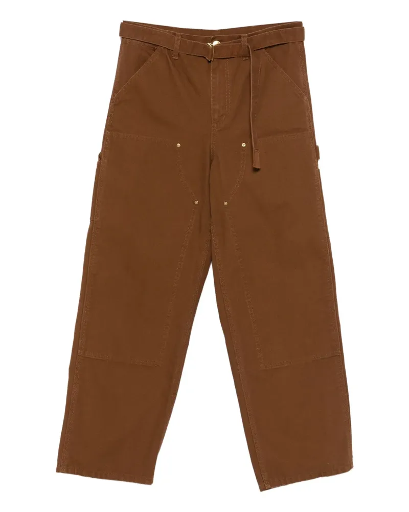 Sacai Hose mit Gürtel - Braun Braun
