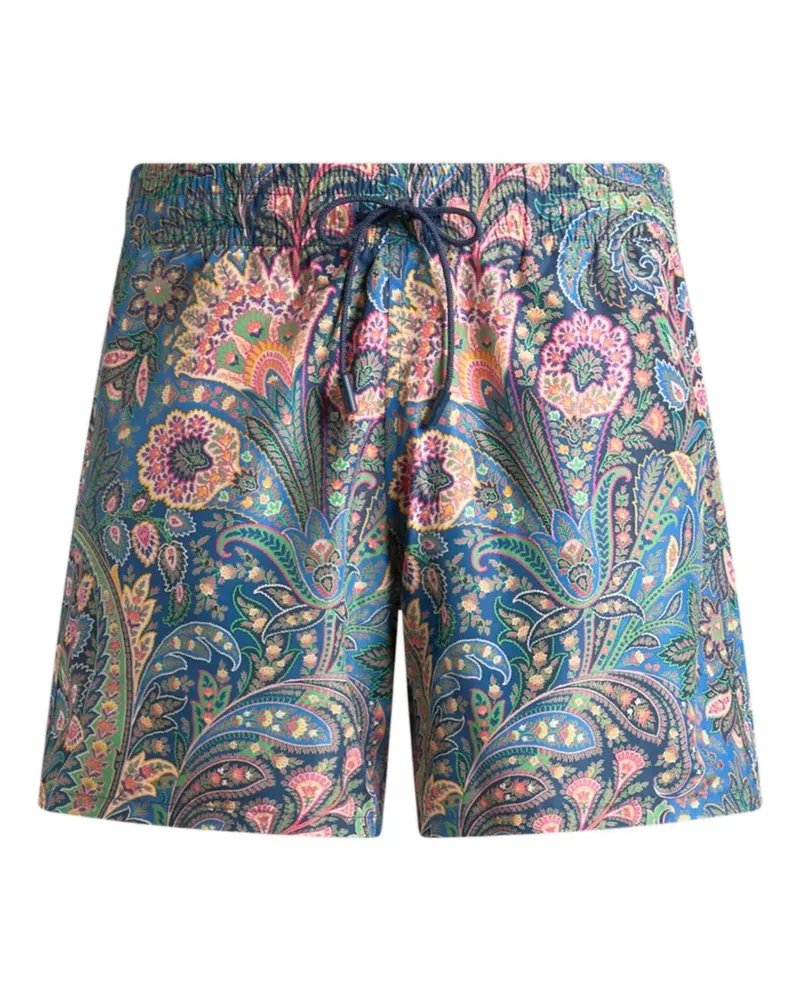 Etro Badeshorts mit Paisley-Print - Blau Blau