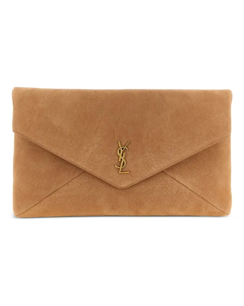 Saint Laurent Clutch mit Cassandre-Logo - Nude Nude