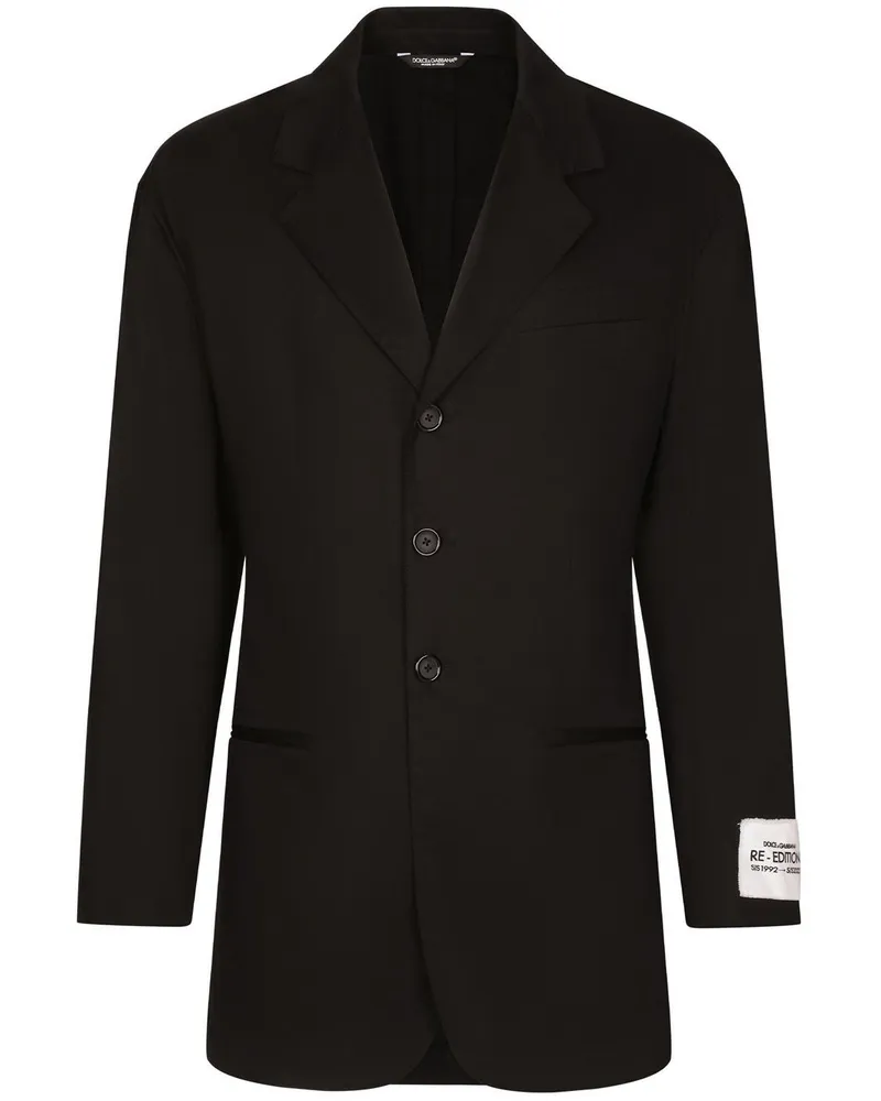 Dolce & Gabbana Blazer aus Gabardine - Schwarz Schwarz