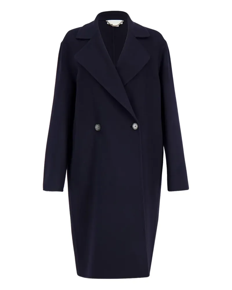 Stella McCartney double-breasted wool coat - Blau Blau