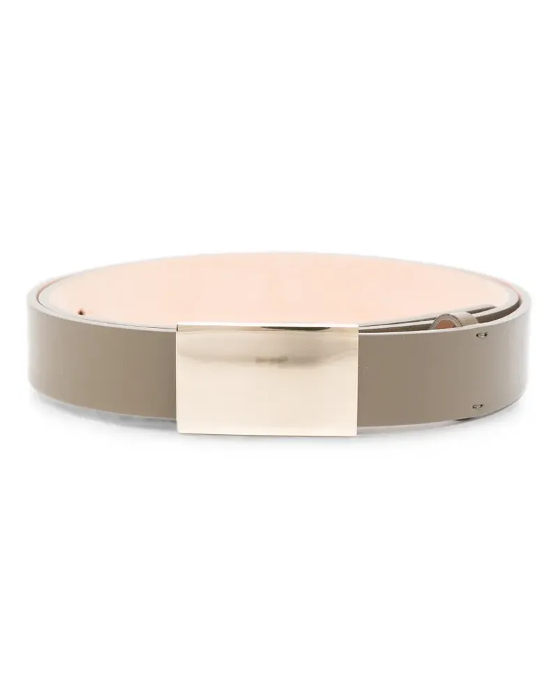 Victoria Beckham Portofino leather belt - Grau Grau