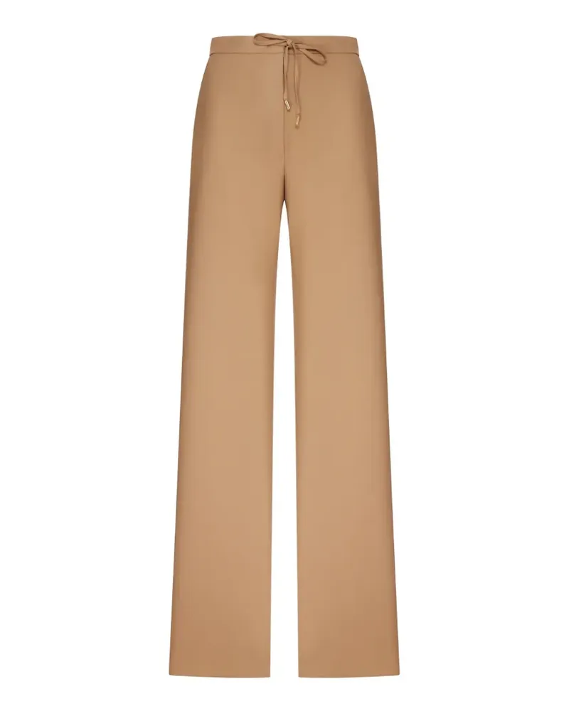Max Mara drawstring wool trousers - Braun Braun