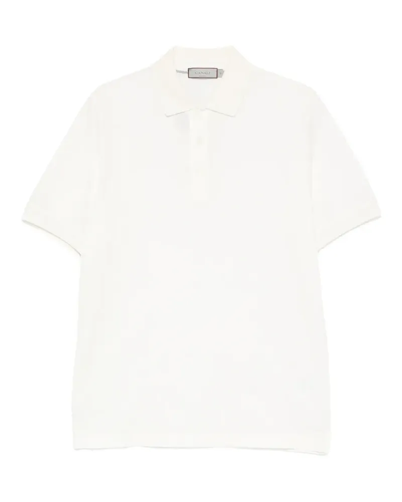 Canali short-sleeve polo shirt - Nude Nude