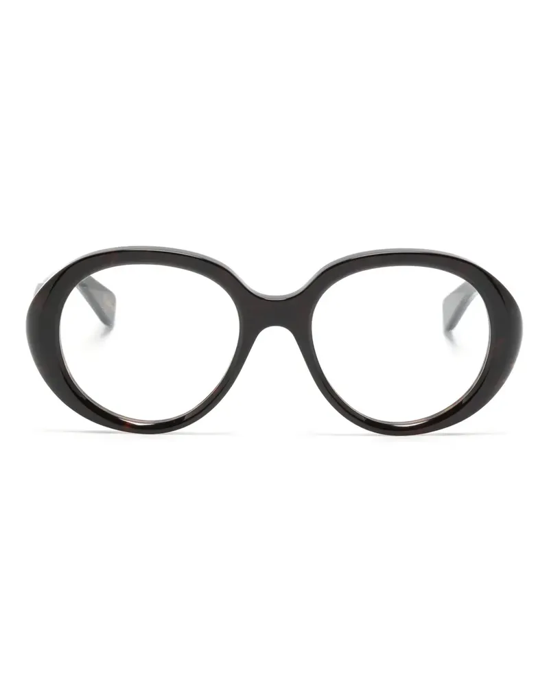 Chloé Runde Brille in Schildpattoptik - Braun Braun