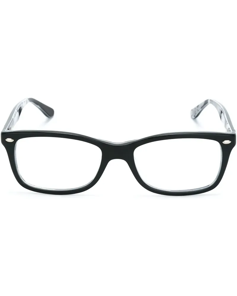 Ray Ban Brille mit rechteckigem Gestell - Schwarz Schwarz