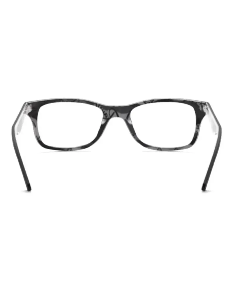 Ray Ban Brille mit rechteckigem Gestell - Schwarz Schwarz