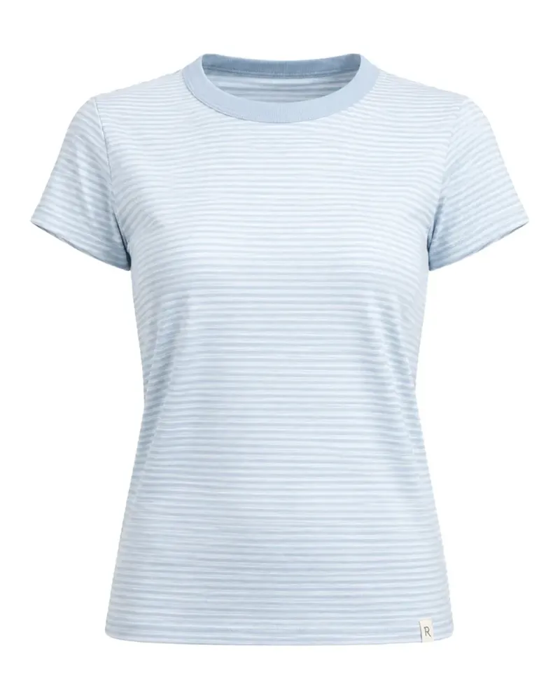 Rag & Bone slub striped T-shirt - Blau Blau