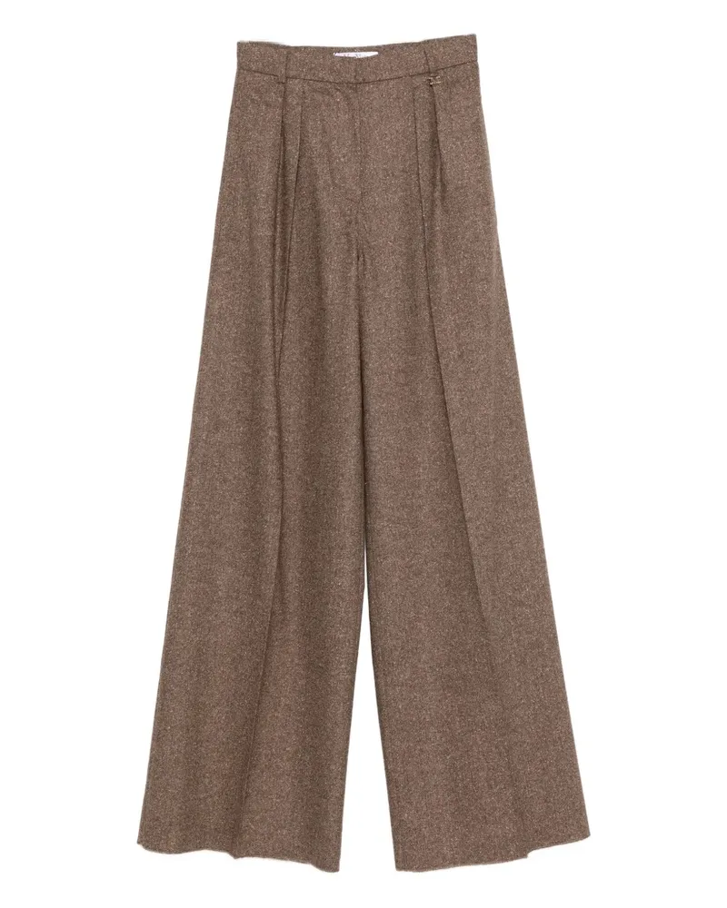 Max Mara pleat-detail trousers - Braun Braun