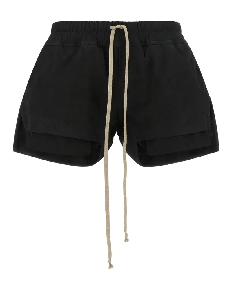 Rick Owens Fog Boxers asymmetric shorts - Schwarz Schwarz