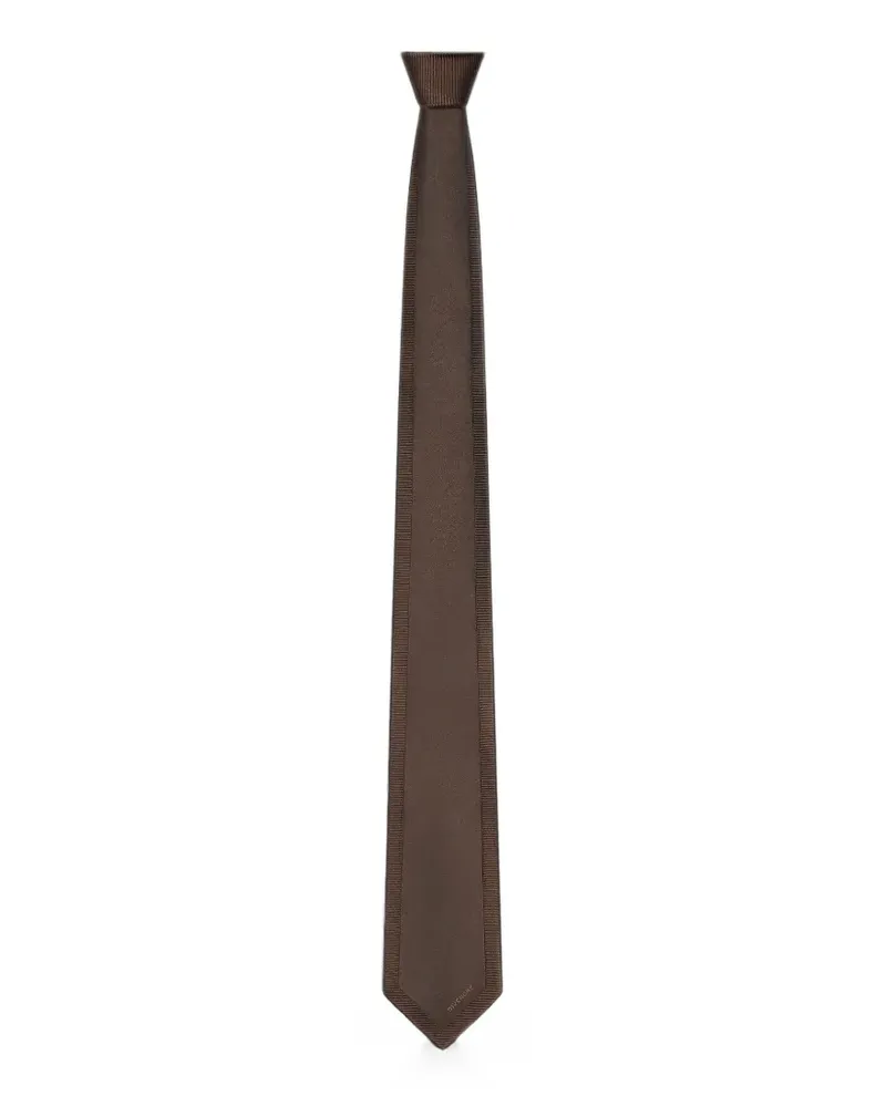 Givenchy Krawatte aus Seide mit Jacquard-Detail - Braun Braun