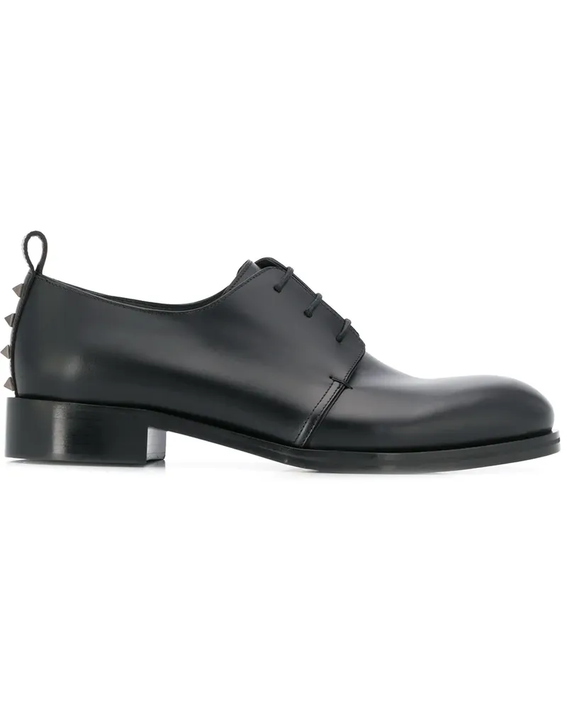 Valentino Garavani Schnürschuhe mit Nieten - Schwarz Schwarz