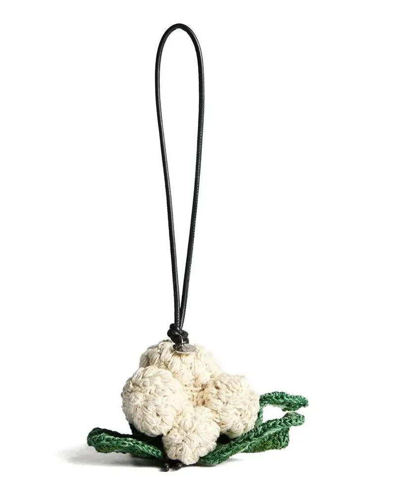 J.W.Anderson Gehäkelter Blumenanhänger - Nude Nude