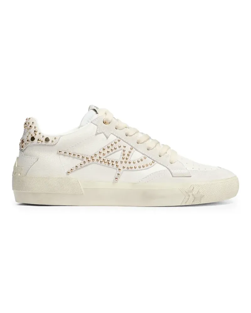 ash Moonlight Sneakers mit Nieten - Weiß Weiß