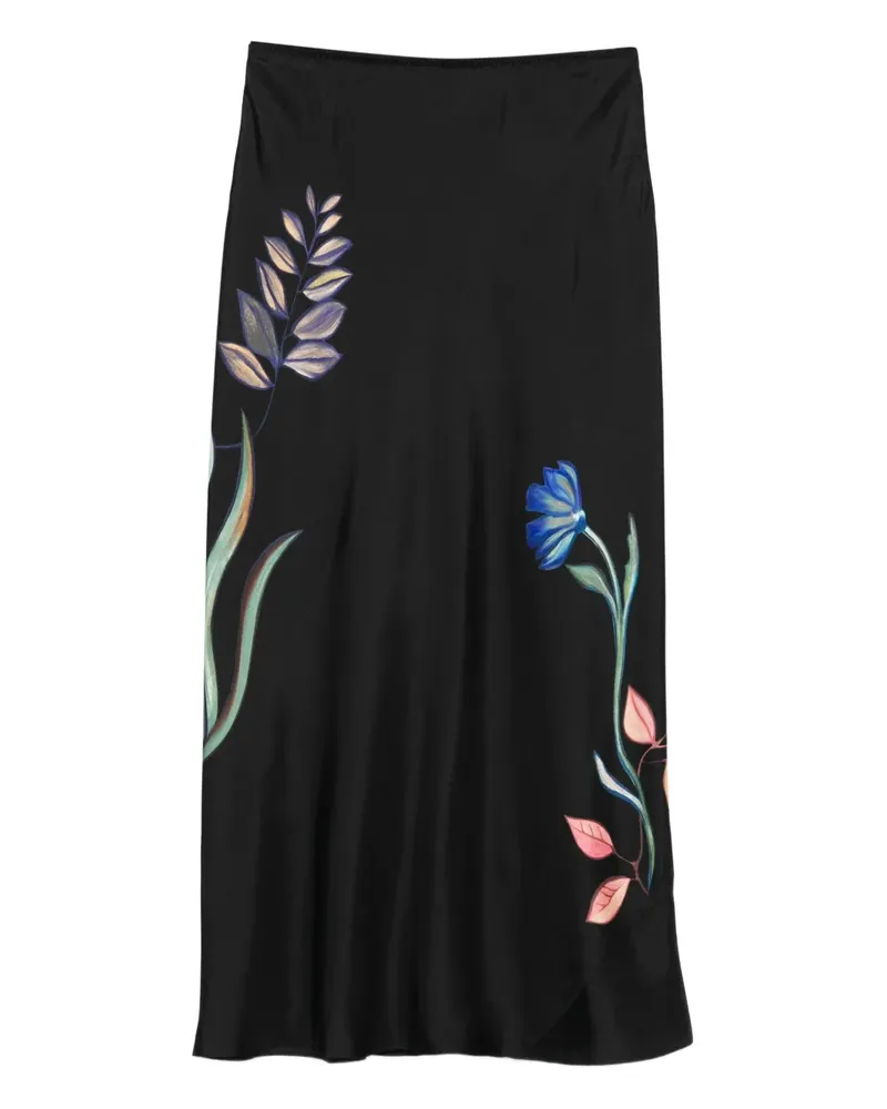 Dorothee Schumacher Seductive Bloom Midirock - Schwarz Schwarz