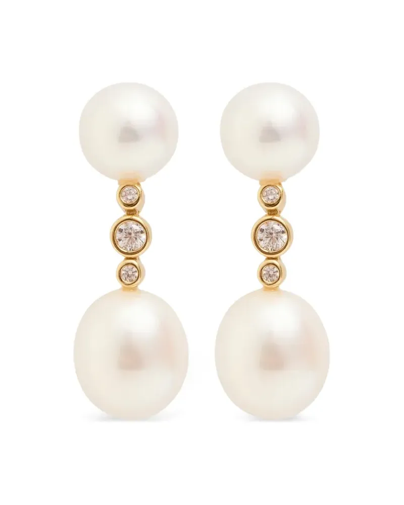 RAGBAG pearl-embellished earrings - Gold Gold