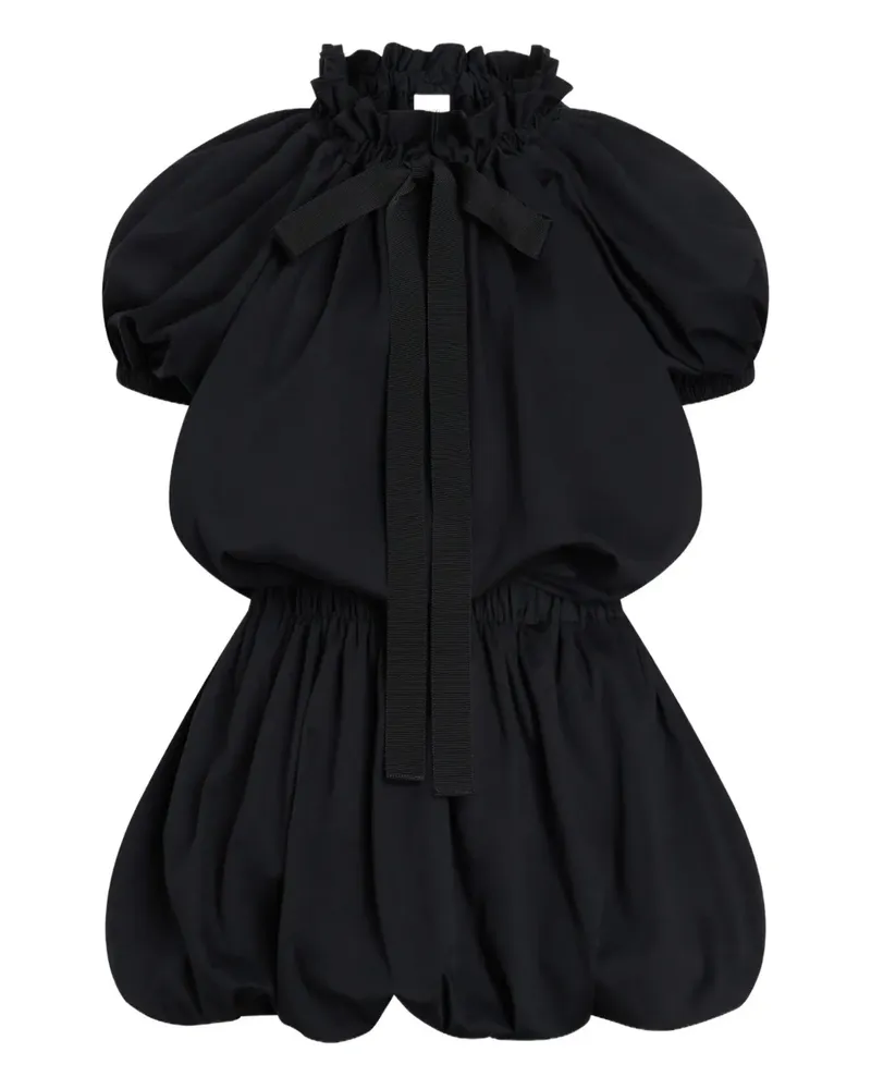 Patou Minikleid mit Schleifenverschluss - Schwarz Schwarz