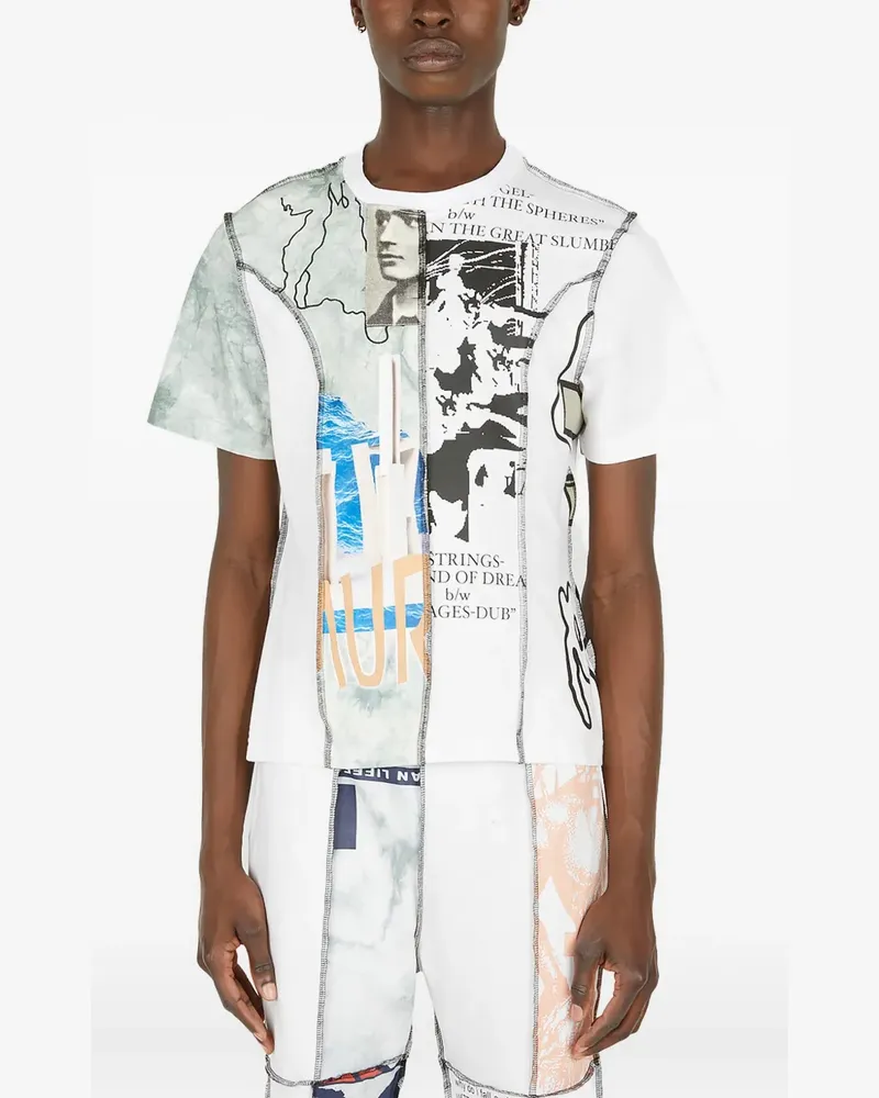 Perks and Mini T-Shirt mit grafischem Print - Weiß Weiß