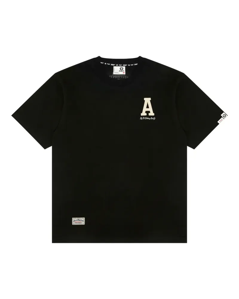 BAPE T-Shirt mit Applikation - Schwarz Schwarz
