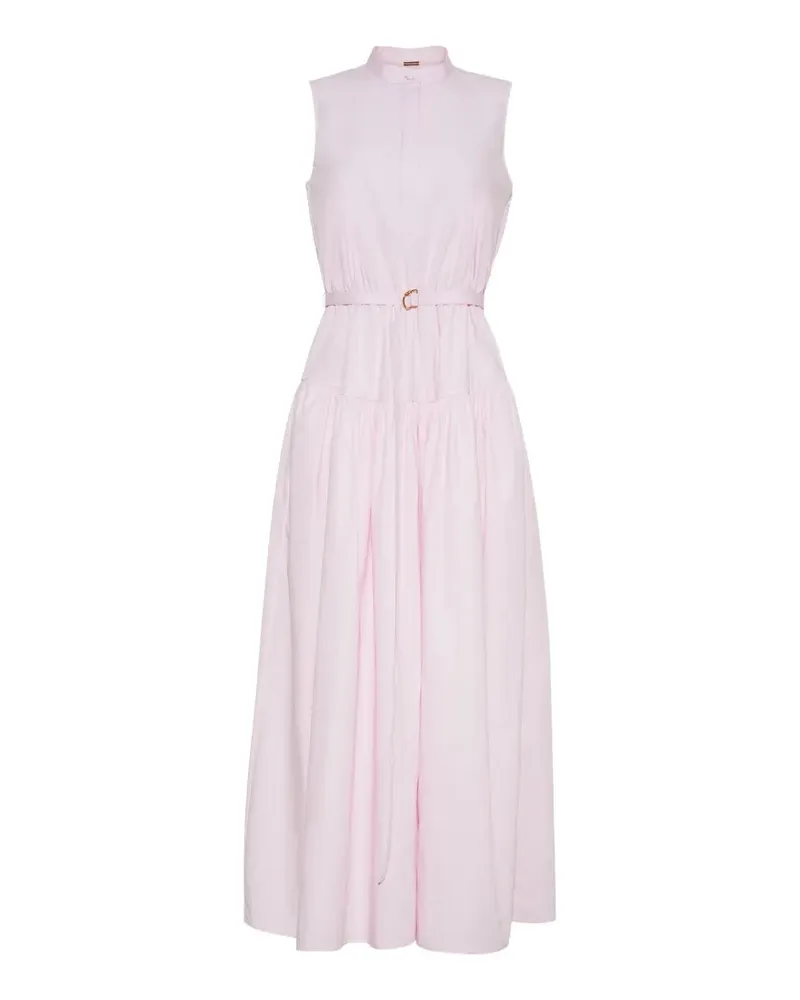 Adam Lippes Arden belted sleeveless dress - Rosa Rosa