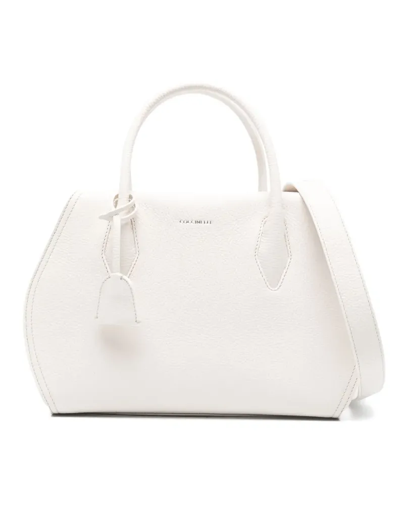 Coccinelle Mittelgroße Lord Tote Bag - Weiß Weiß