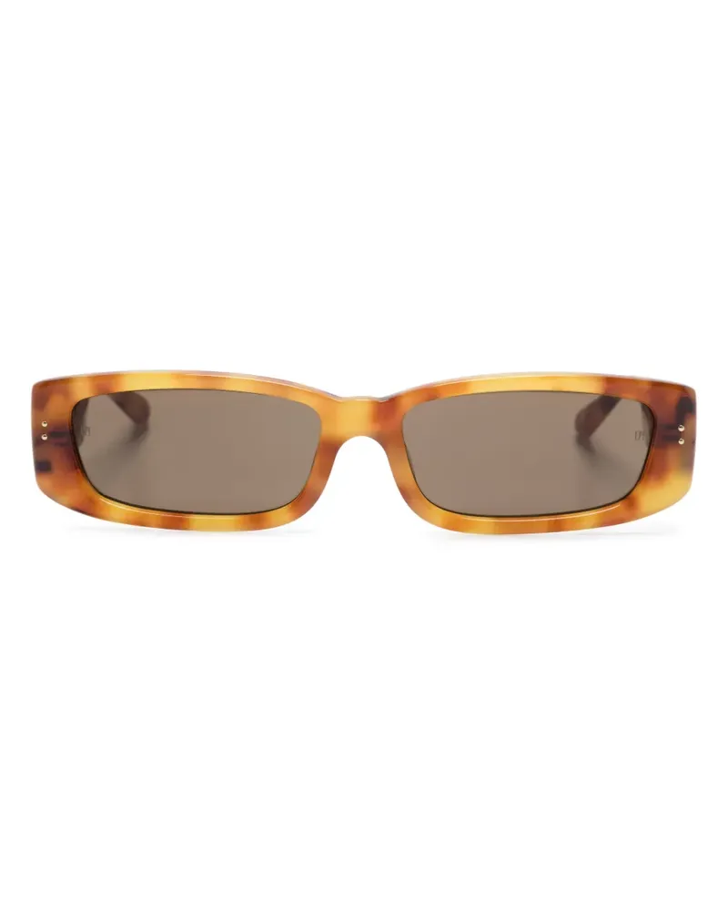 Linda Farrow Talita Sonnenbrille in Schildpattoptik - Braun Braun