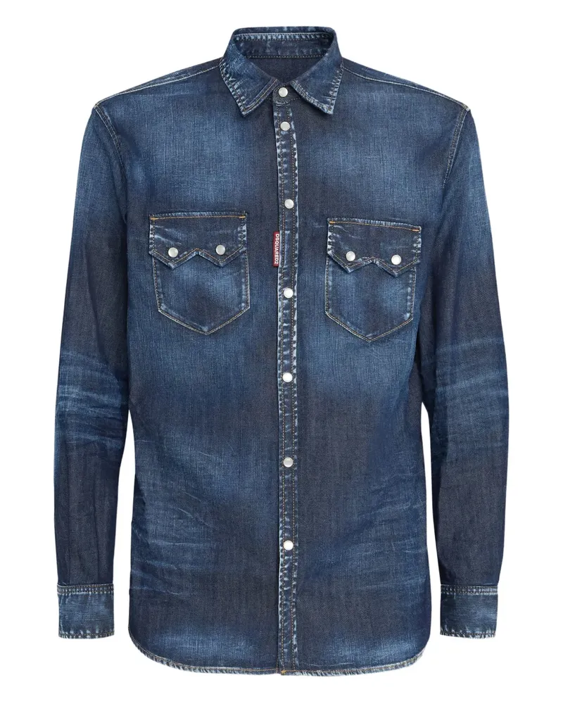 Dsquared2 Relax Dan Hemd - Blau Blau