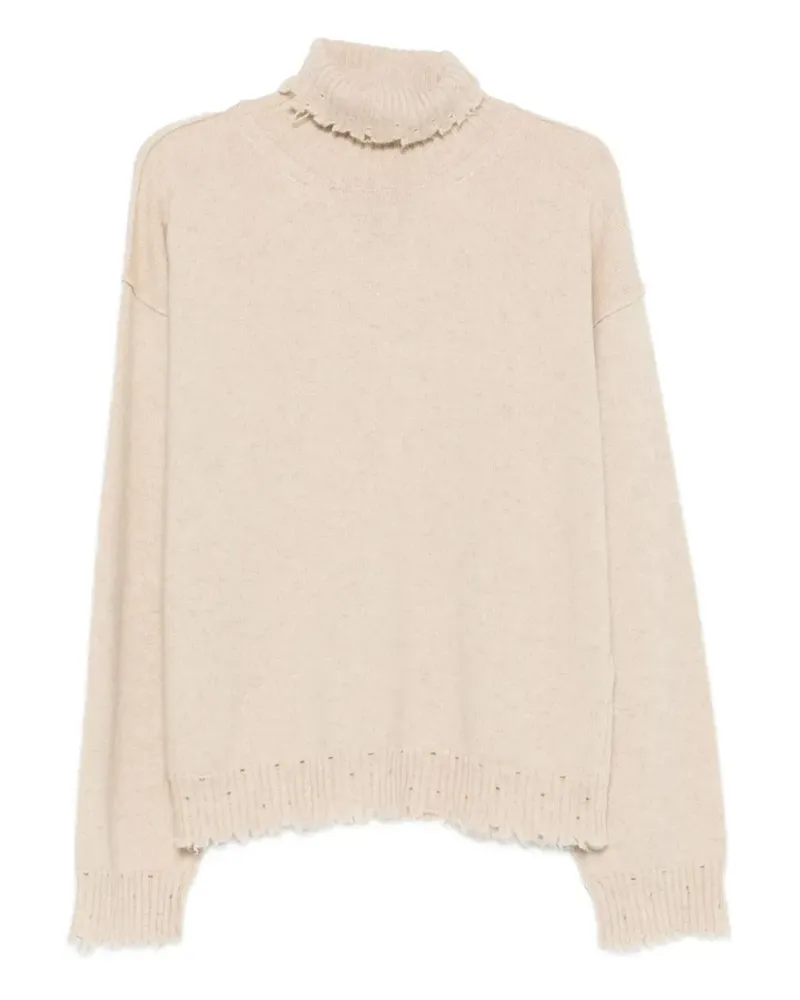 Uma Wang asymmetric cashmere jumper - Nude Nude