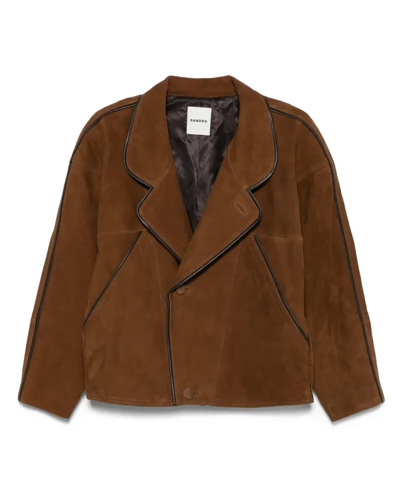 Sandro Jacke aus Wildleder - Braun Braun