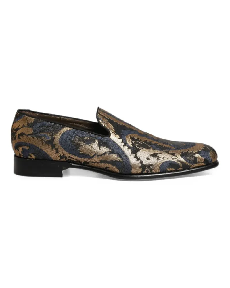 Dolce & Gabbana Brocade slip-on loafers - Blau Blau