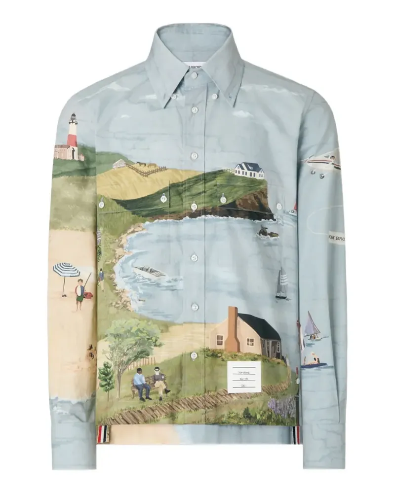 Thom Browne Nantucket Hemd - Blau Blau