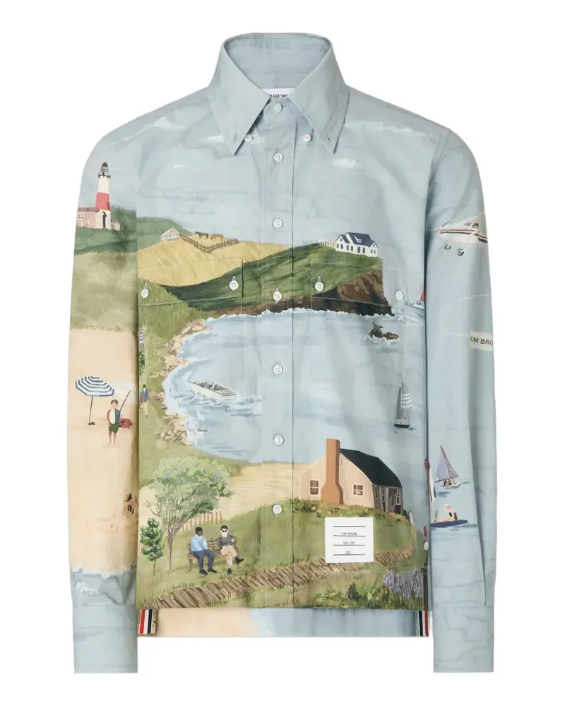 Thom Browne Nantucket Hemd - Blau Blau