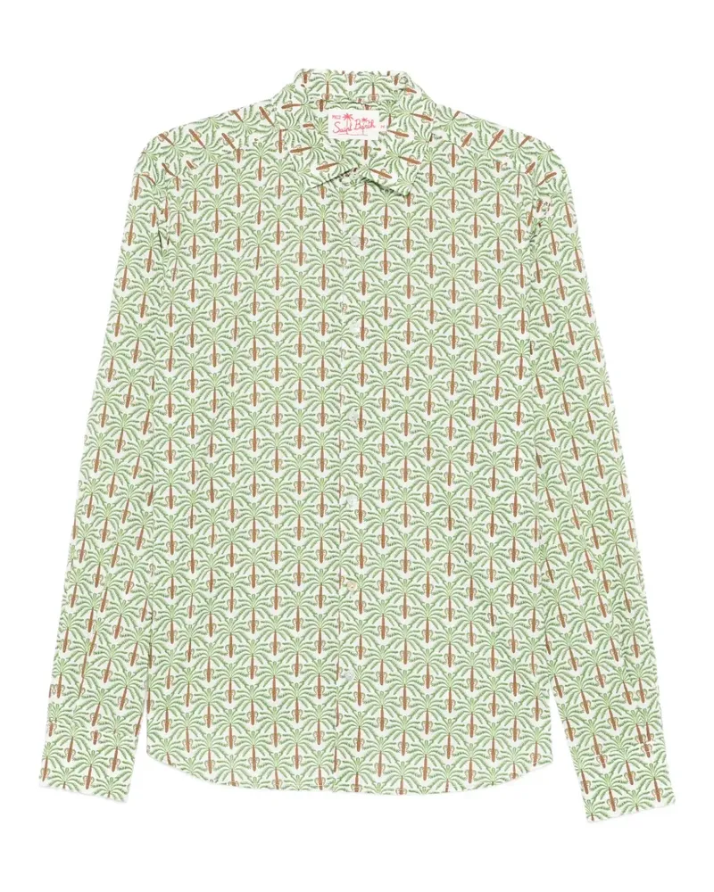 MC2 Saint Barth Sikela palm print shirt - Weiß Weiß