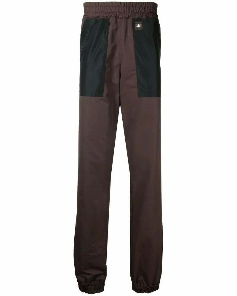 (di)vision Jogginghose in Colour-Block-Optik - Braun Braun