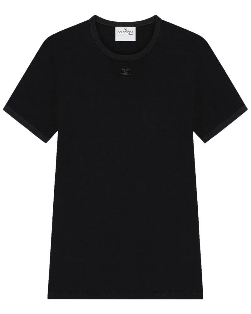 Courrèges Heritage T-Shirt - Schwarz Schwarz