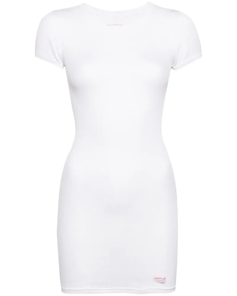 Alexander Wang Kleid mit kurzen Ärmeln - Weiß Weiß