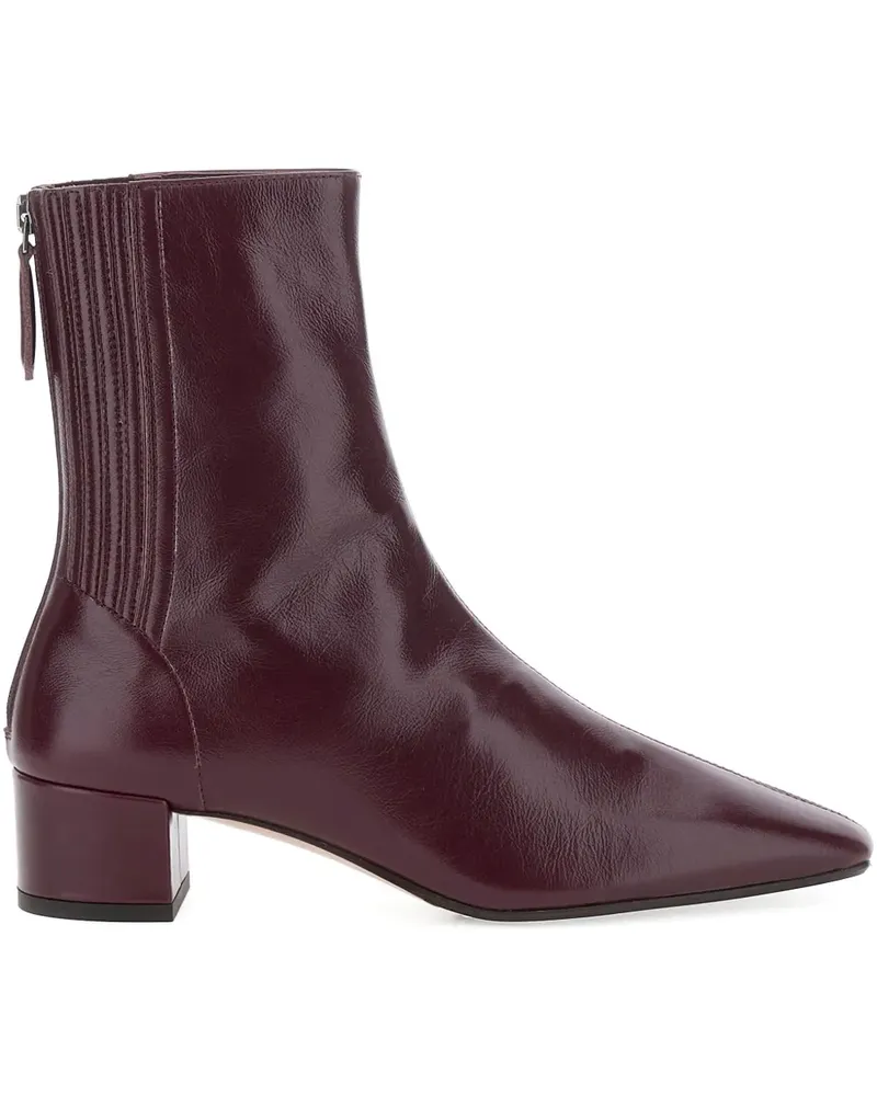 Aquazzura Stiefel mit Reißverschluss 35mm - Rot Rot