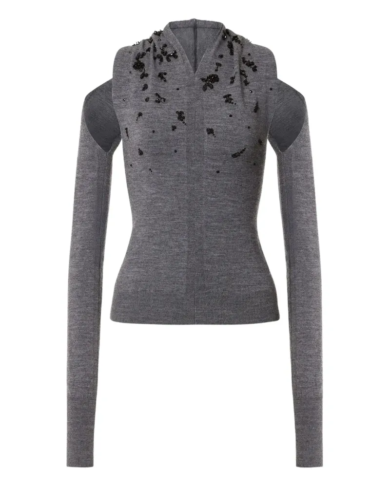 Alberta Ferretti Schulterfreier Pullover - Grau Grau