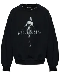 MISBHV Sweatshirt mit Logo-Print Schwarz