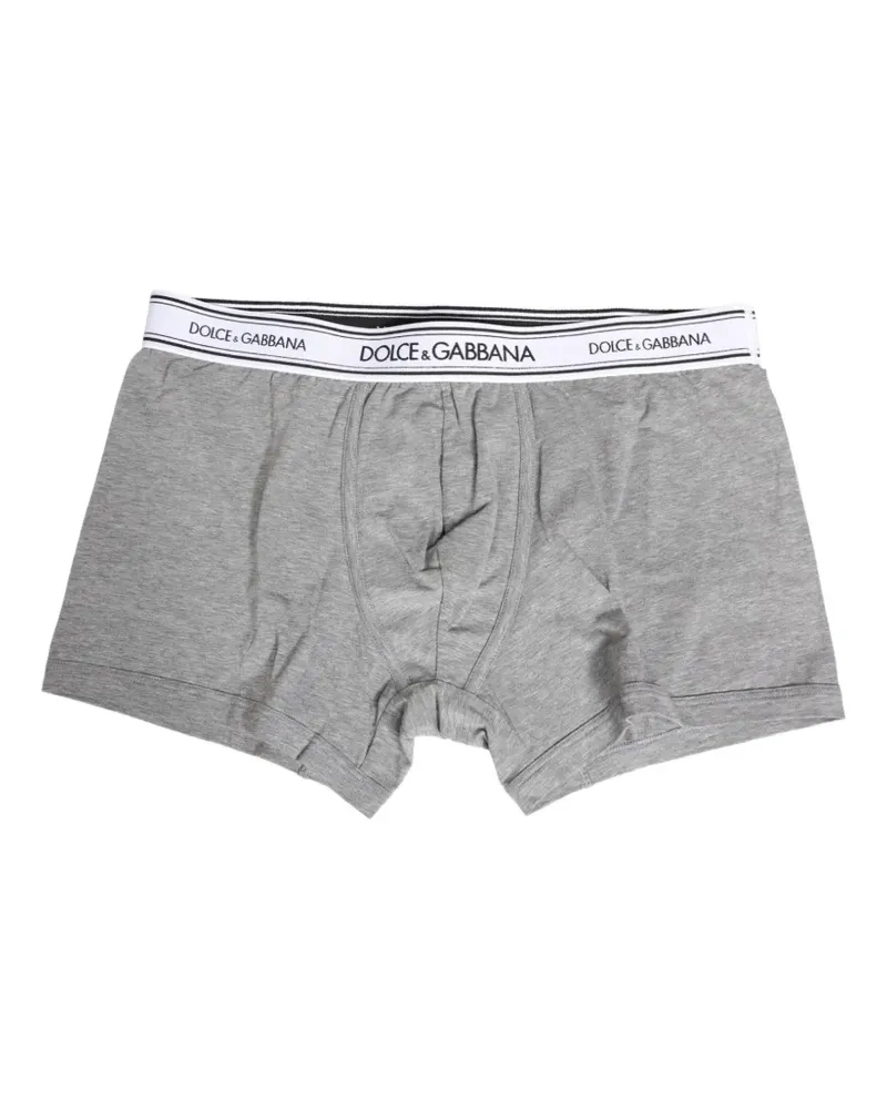 Dolce & Gabbana logo-waistband cotton boxers - Grau Grau