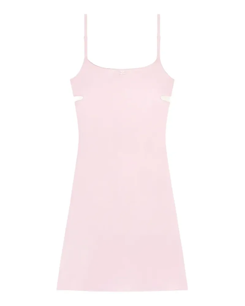 Courrèges Minikleid mit Cut-Out - Rosa Rosa