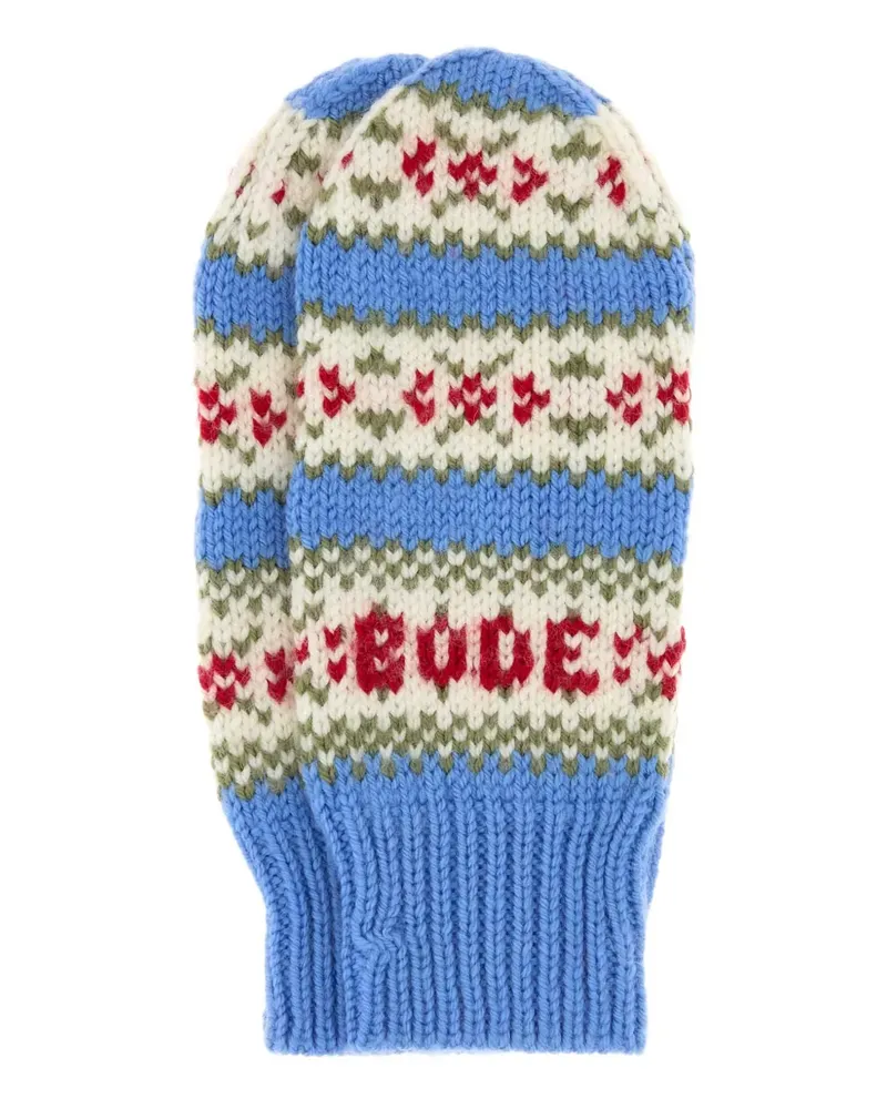 BODE pattern gloves - Blau Blau