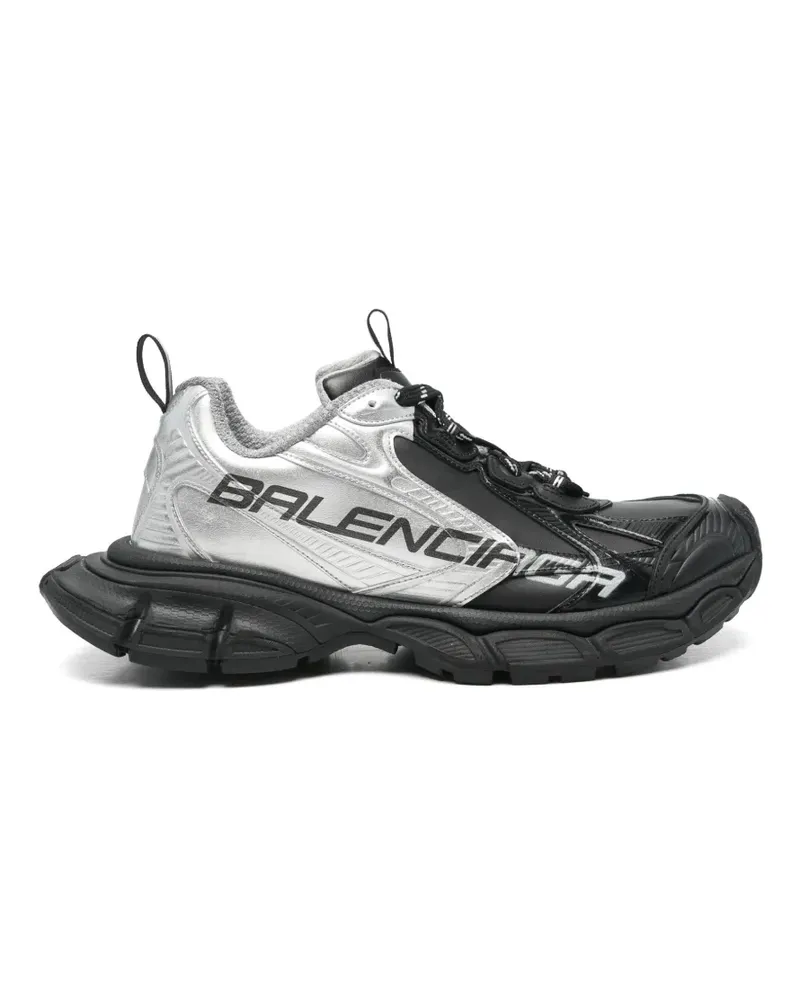 Balenciaga 3XL Sneakers im Metallic-Look mit Einsätzen - Schwarz Schwarz
