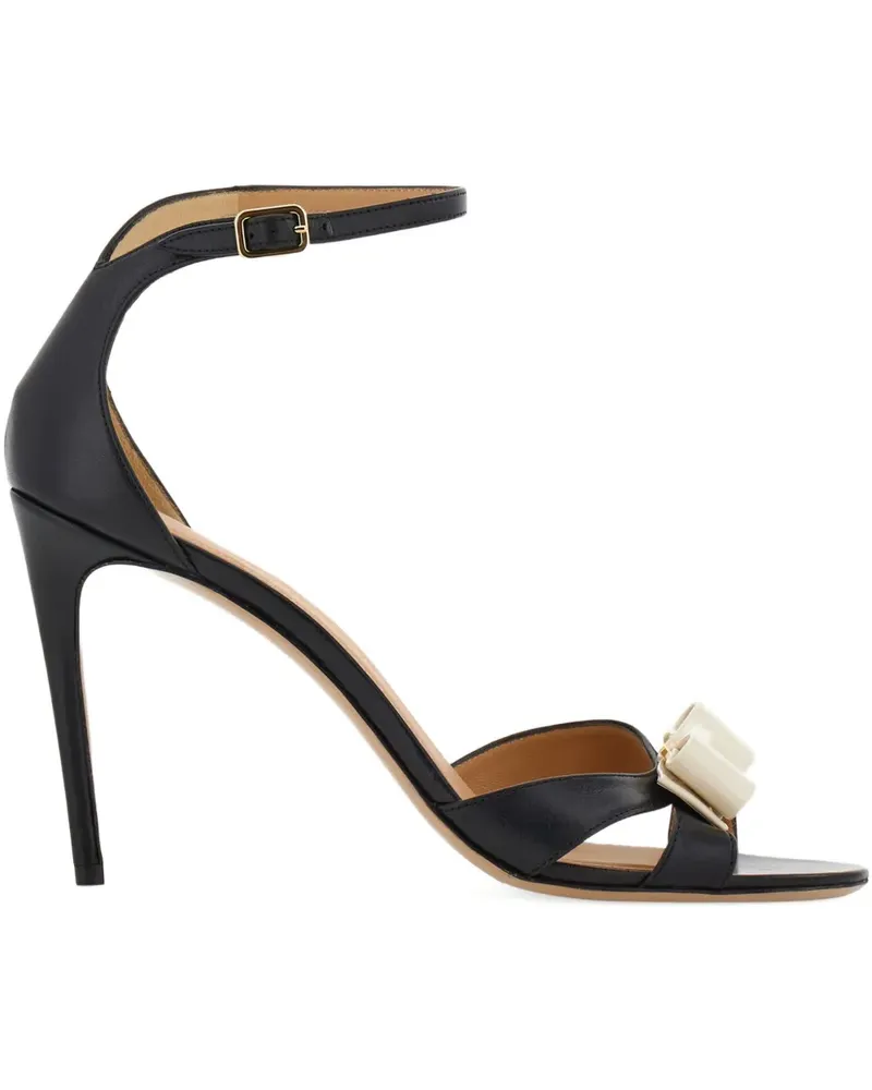 Ferragamo Sandalen mit Vara-Schleife 90mm - Schwarz Schwarz