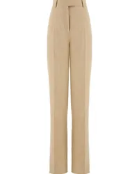 Ferragamo Hose mit hohem Bund Nude