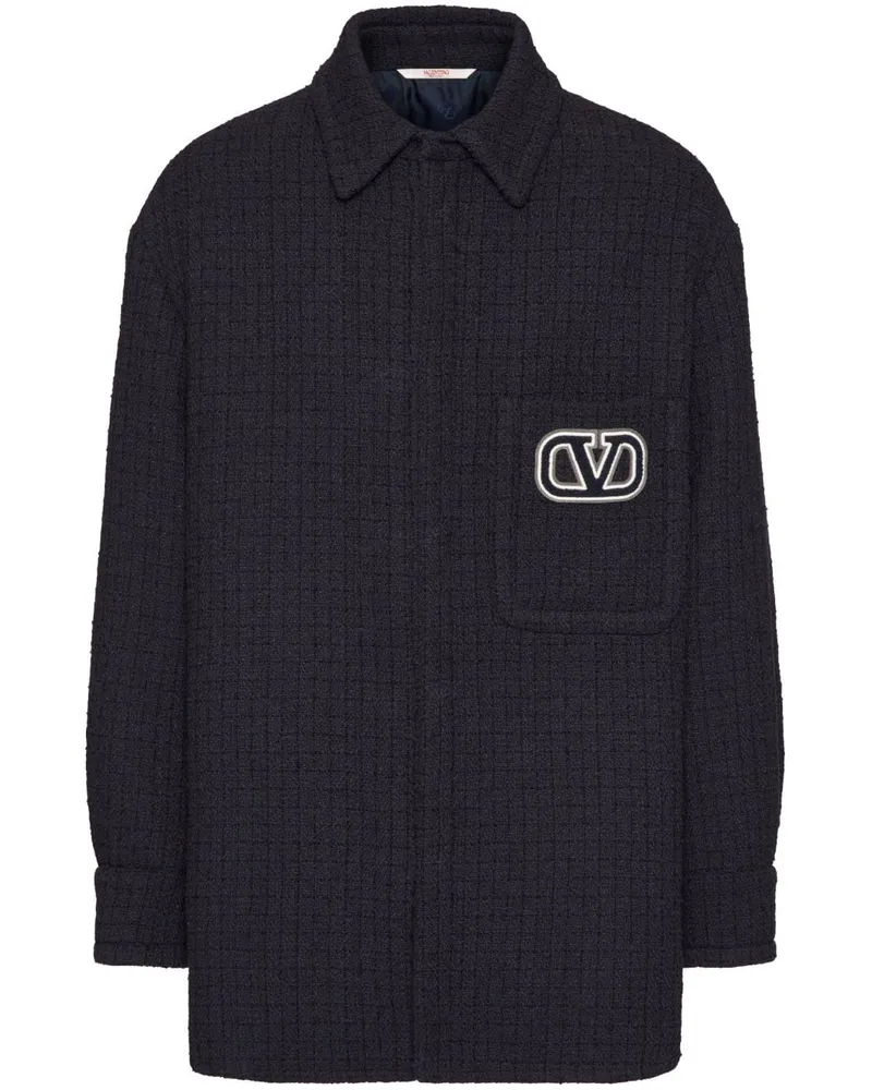 Valentino Garavani VLogo Signature Hemdjacke - Schwarz Schwarz