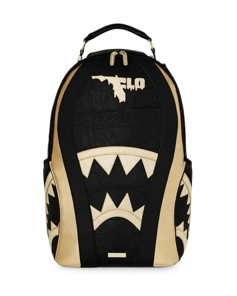 Sprayground x Flo Rida The Hit Maker logo-patch backpack - Schwarz Schwarz