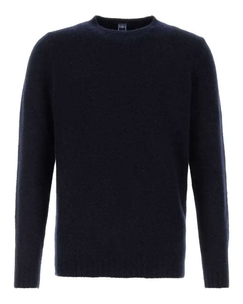 Fedeli Pullover mit rundem Ausschnitt - Blau Blau